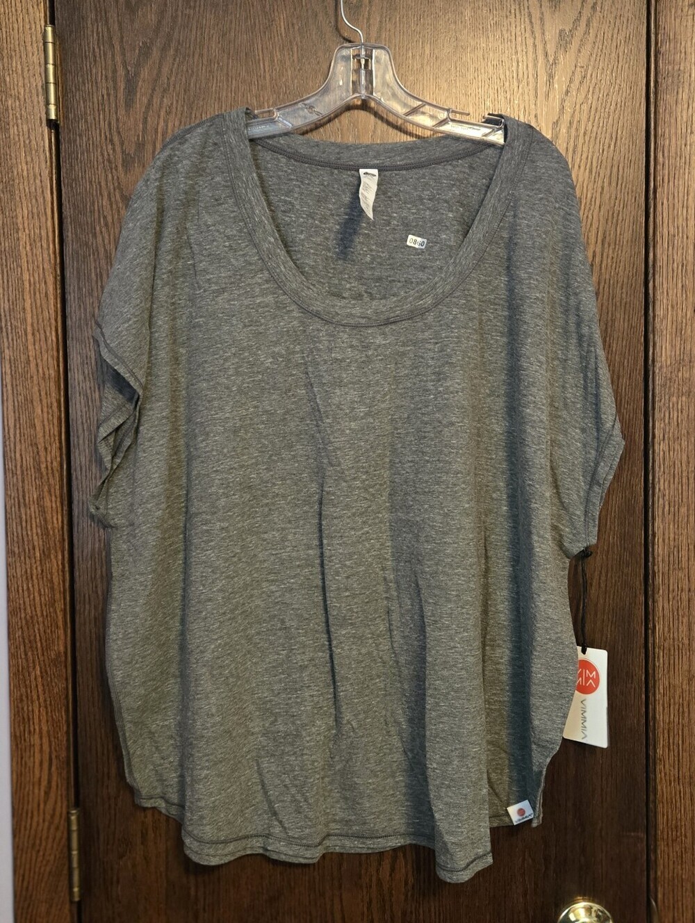 Vimmia Curve Pacific Women's Gray Relaxed Scoop Neck Top